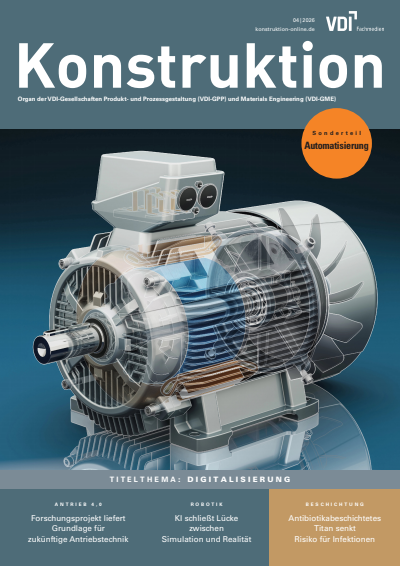 Cover der Ausgabe: Konstruktion Jahrgang 78 (2026), Heft 04