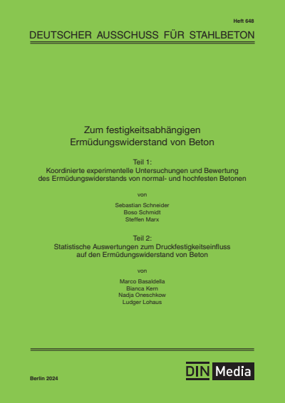 Cover des Buchs: Zum festigkeitsabhängigen Ermüdungswiderstand von Beton
