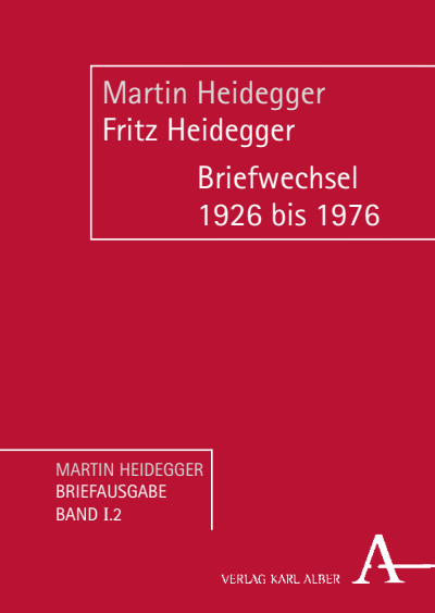 Cover of book: Martin Heidegger/Fritz Heidegger