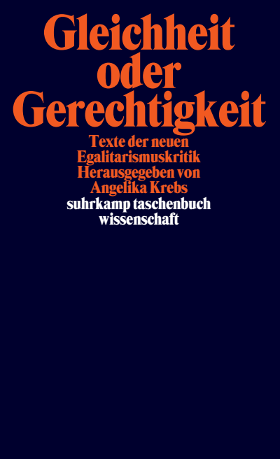 Cover of book: Gleichheit oder Gerechtigkeit.