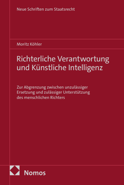 Cover des Buchs: Richterliche Verantwortung und Künstliche Intelligenz